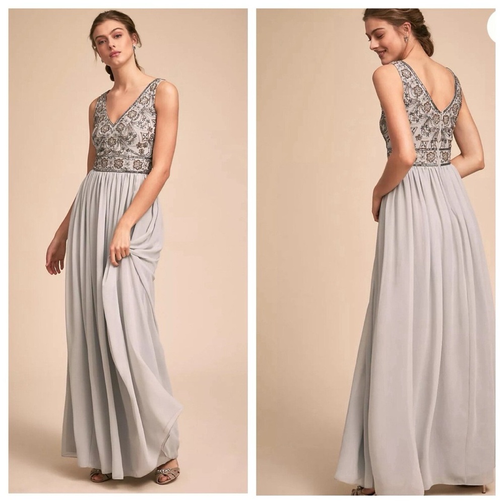 NWOT BHLDN Mischa Dress in Fog